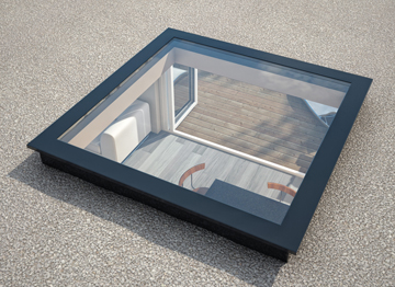 Flat Rooflight Top Down View